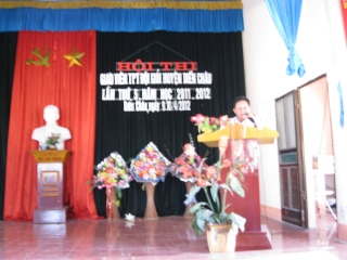 Đ/c Nguyễn Hữu Cầu phát biểu chỉ đạo tại hội thi