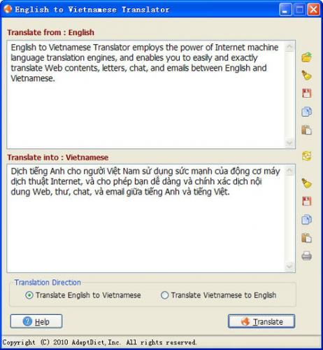 English to Vietnamese Translator: Một ứng dụng dịch nhanh chóng, chính xác
