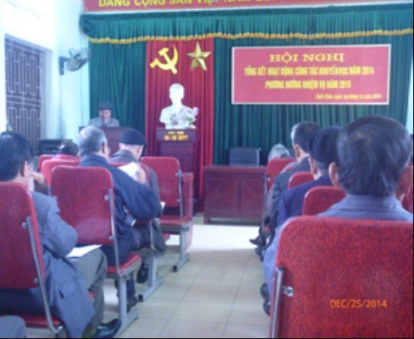 Đ/c Phạm Văn Thành – UV BTV Huyện ủy, PCT UBND, CT Hội Khuyến học huyện phát biểu chỉ đạo Hội nghị.