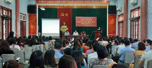 Diễn Châu tổ chức hội thảo giải pháp nâng cao chất lượng dạy học lớp 1