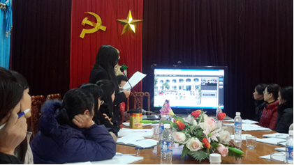 Đ/c Nguyễn Thị Hương - Phó Trưởng phòng đọc báo cáo