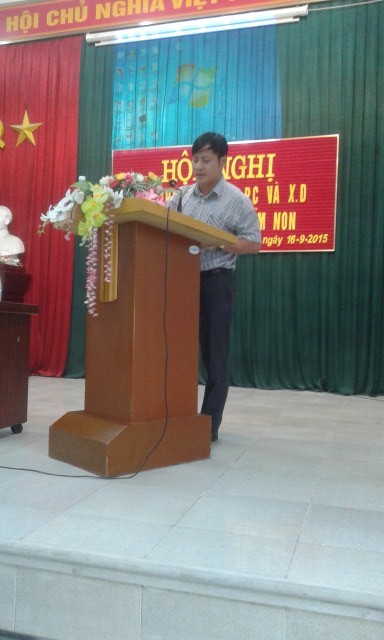Đồng chí Phạm Xuân Sánh – UVBTV, Phó Chủ tịch UBND huyện khai mạc Hội nghị